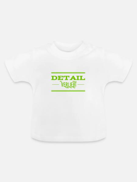 Details sind genial - Baby Bio-T-Shirt mit Rundhals - Weiß