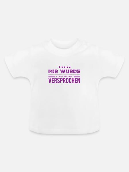 das Versprechen - Baby Bio-T-Shirt mit Rundhals - Weiß