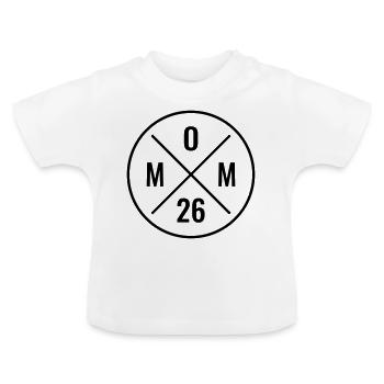 Mom 26 Baby Mutter Muttertag Geschenk Mama 2026 - Baby Bio-T-Shirt mit Rundhals - Weiß - Vorne