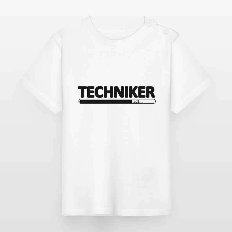 Techniker // Technikerin // Wird Techniker // lädt Baby Bio-T-Shirt mit Rundhals