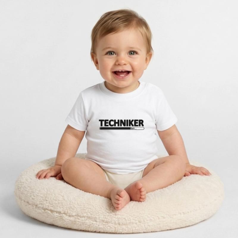Techniker // Technikerin // Wird Techniker // lädt Baby Bio-T-Shirt mit Rundhals
