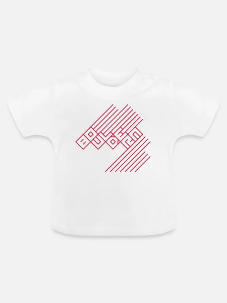 Bouldern - Baby Bio-T-Shirt mit Rundhals - Weiß