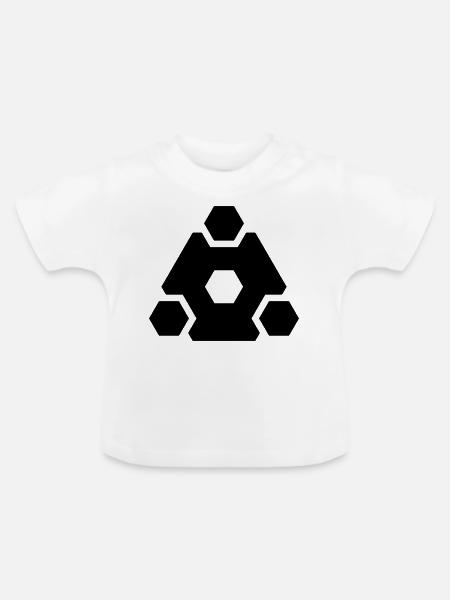 HEXAGON 07 - Baby Bio-T-Shirt mit Rundhals - Weiß