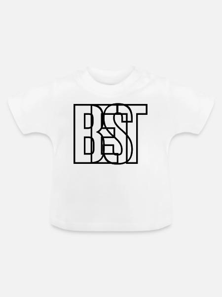 The Best - Baby Bio-T-Shirt mit Rundhals - Weiß