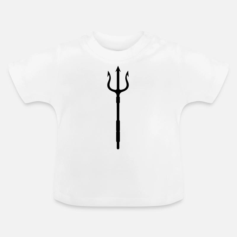 le trident - T-shirt bio col rond Bébé - blanc