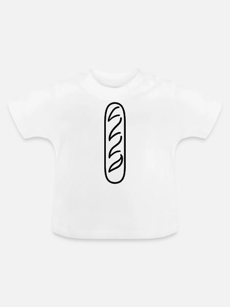Zauberstab - Baby Bio-T-Shirt mit Rundhals - Weiß