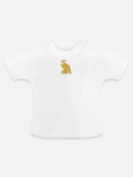 King of the Day - Baby Bio-T-Shirt mit Rundhals - Weiß