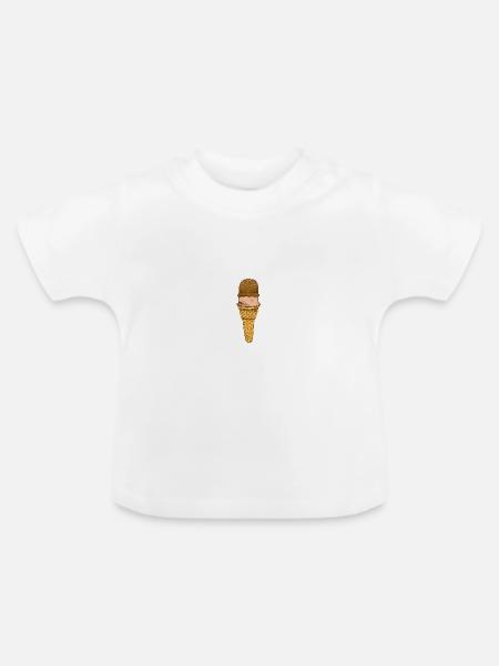 Sommer - Baby Bio-T-Shirt mit Rundhals - Weiß