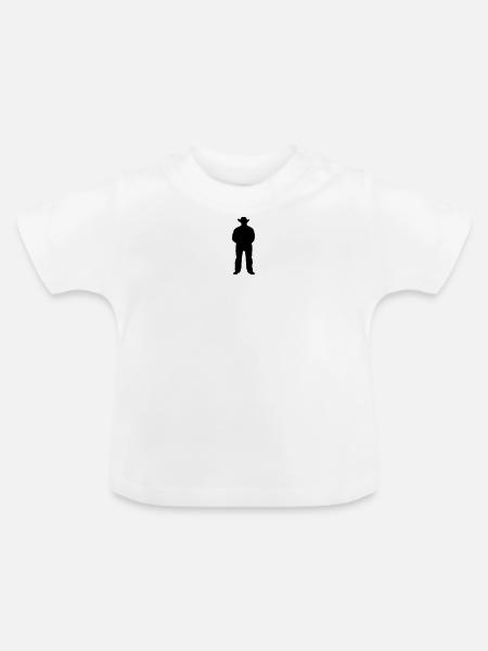 Western Cowboy - Baby Bio-T-Shirt mit Rundhals - Weiß