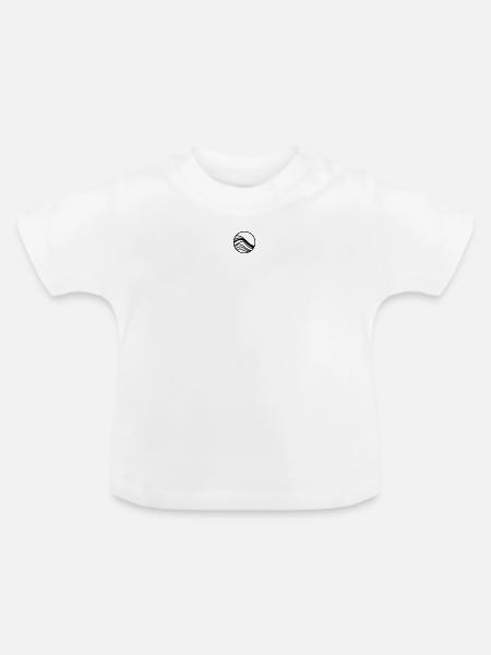 Wave Online - Baby Bio-T-Shirt mit Rundhals - Weiß