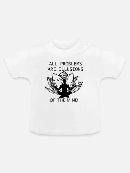 Yoga - Baby Bio-T-Shirt mit Rundhals - Weiß