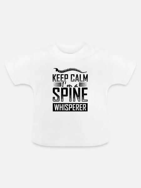 Chirotherapeut Witz - Baby Bio-T-Shirt mit Rundhals - Weiß