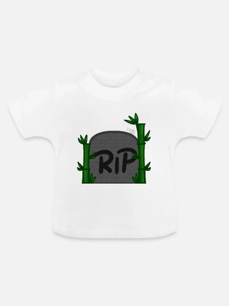 Zerreißen! Von Pousse2Bambou ! - Baby Bio-T-Shirt mit Rundhals - Weiß