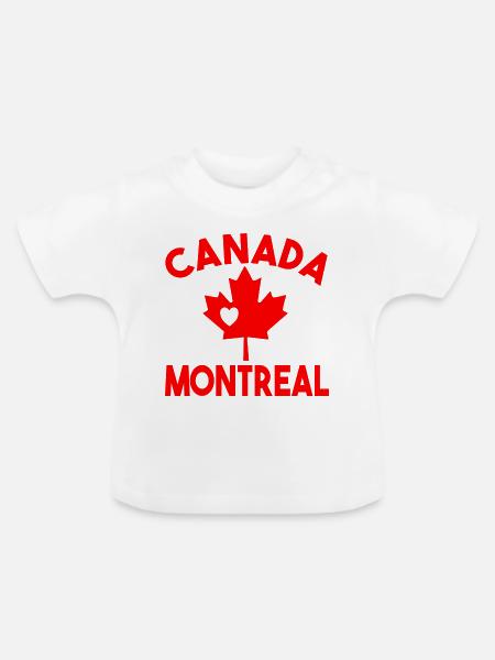 Kanada Montreal - Baby Bio-T-Shirt mit Rundhals - Weiß