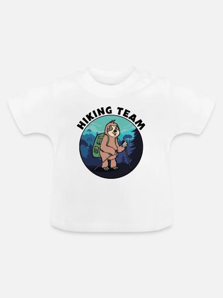 Bergwandern Wanderer Klettern Wandern Statement - Baby Bio-T-Shirt mit Rundhals - Weiß
