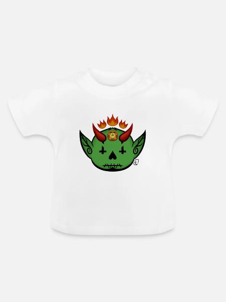 Lumpendämon! - Baby Bio-T-Shirt mit Rundhals - Weiß