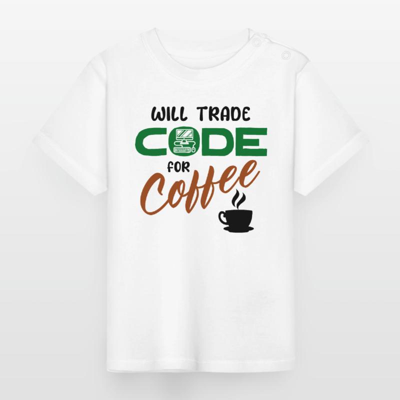 Développeur de déclaration de code Computerfreak Informatik T-shirt bio col rond Bébé