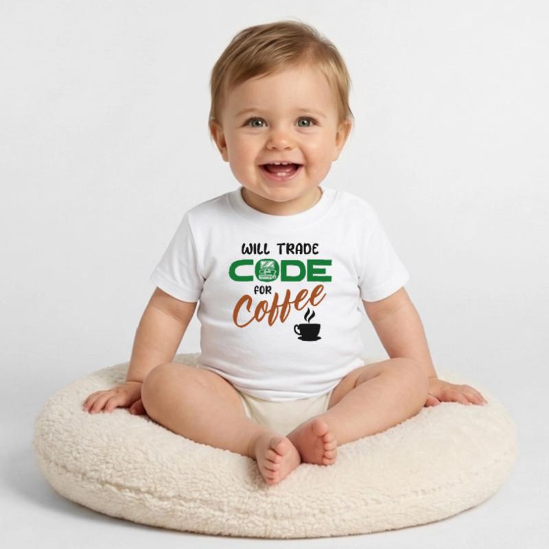 Développeur de déclaration de code Computerfreak Informatik T-shirt bio col rond Bébé