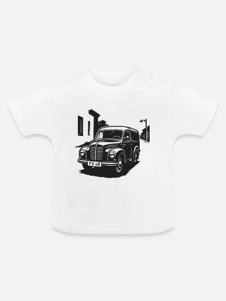 Kult auf Rädern - Baby Bio-T-Shirt mit Rundhals - Weiß