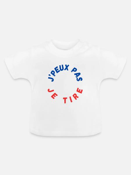 Logo des Turniers - Baby Bio-T-Shirt mit Rundhals - Weiß