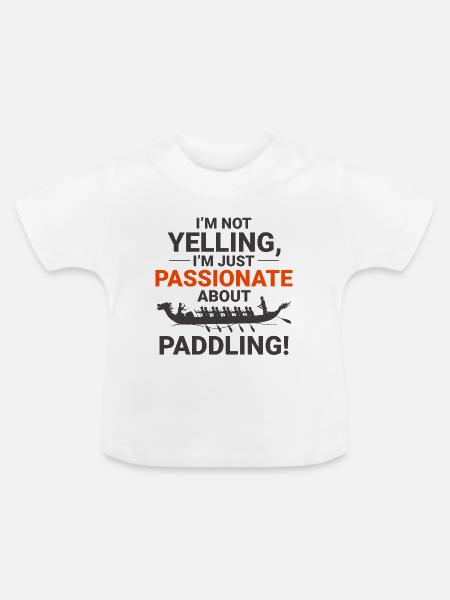 Synchronisiertes Paddelteam - Baby Bio-T-Shirt mit Rundhals - Weiß