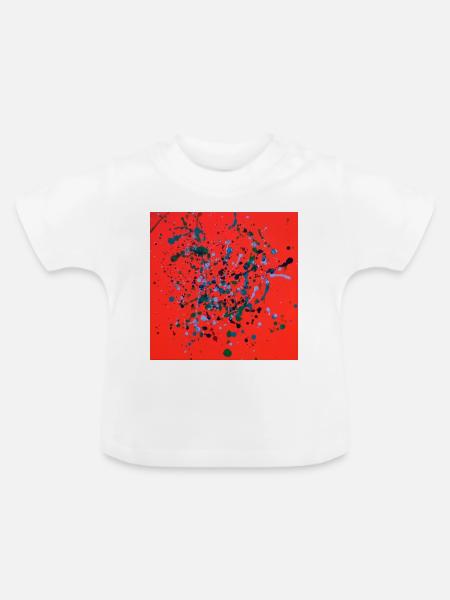 orange_mel - Baby Bio-T-Shirt mit Rundhals - Weiß