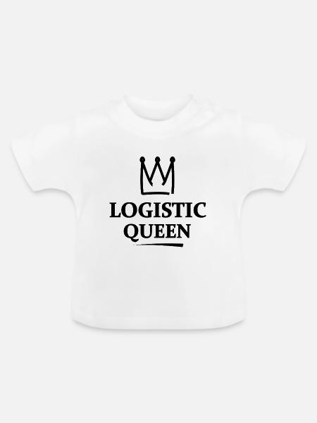 Transport und Logistik - Baby Bio-T-Shirt mit Rundhals - Weiß