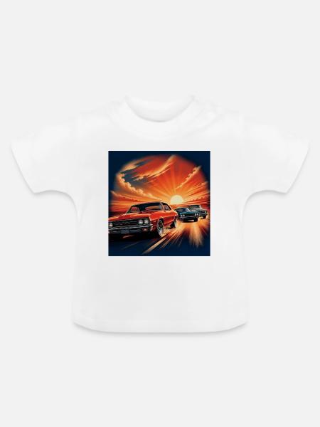 Western Classic Racing - Baby Bio-T-Shirt mit Rundhals - Weiß