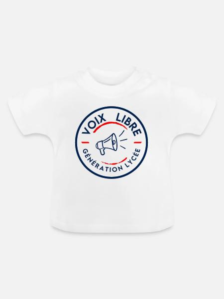 Freie Highschool-Generation - Baby Bio-T-Shirt mit Rundhals - Weiß