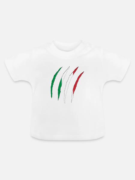Italy - Baby Bio-T-Shirt mit Rundhals - Weiß