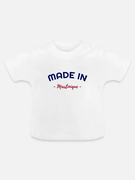 Made In Martinique - Baby Bio-T-Shirt mit Rundhals - Weiß