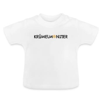 Cookie Monster - T-shirt bio col rond Bébé - blanc - Devant