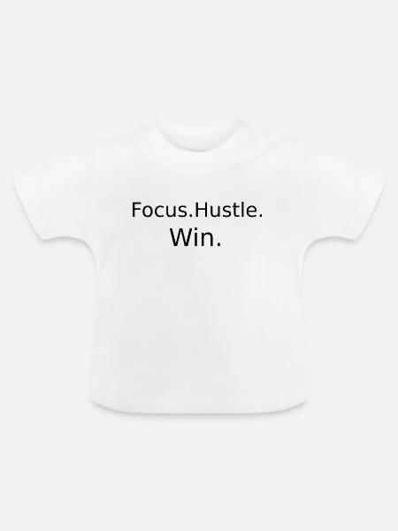 Motivations Design - Baby Bio-T-Shirt mit Rundhals - Weiß