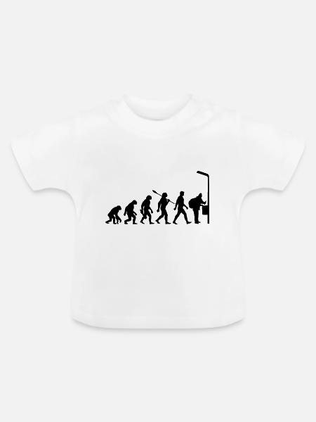 Evolution - Flaschen sammeln - Armut - Baby Bio-T-Shirt mit Rundhals - Weiß