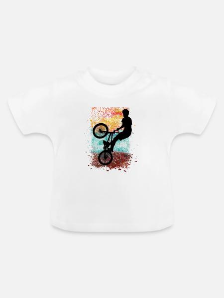 BMX - Baby Bio-T-Shirt mit Rundhals - Weiß