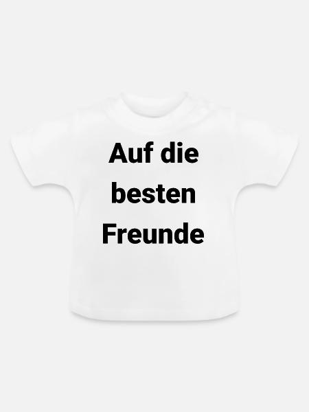 Freunde Freund Männer - Baby Bio-T-Shirt mit Rundhals - Weiß