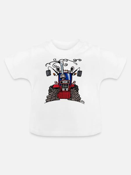 0242 IH1255XL - Baby Bio-T-Shirt mit Rundhals - Weiß