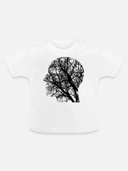 Der Denker - Baby Bio-T-Shirt mit Rundhals - Weiß