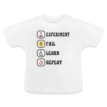 Science Physics Chemistry Experiment - Baby Organic T-Shirt with Round Neck - white - Front