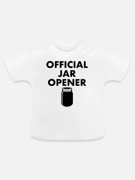 Offizieller Jar Opener - Baby Bio-T-Shirt mit Rundhals - Weiß