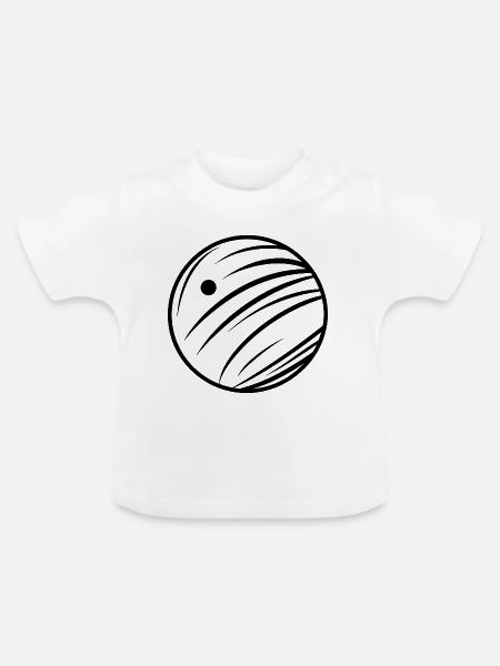 Bowling - Baby Bio-T-Shirt mit Rundhals - Weiß