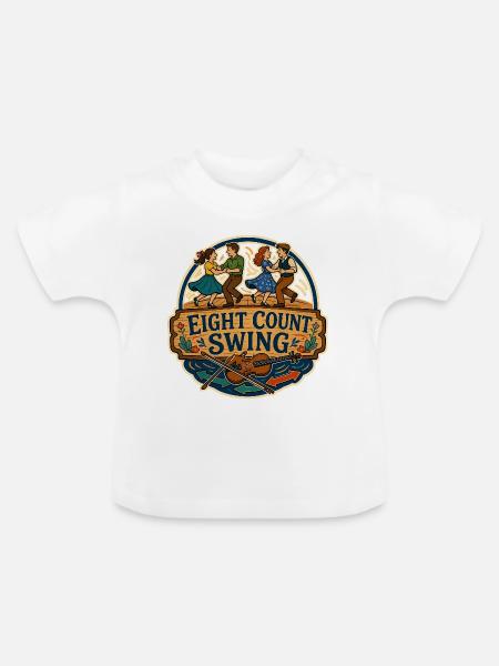 EIGHT COUNT SWING - Baby Bio-T-Shirt mit Rundhals - Weiß