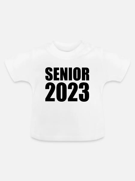 Senior 2023 - Baby Bio-T-Shirt mit Rundhals - Weiß
