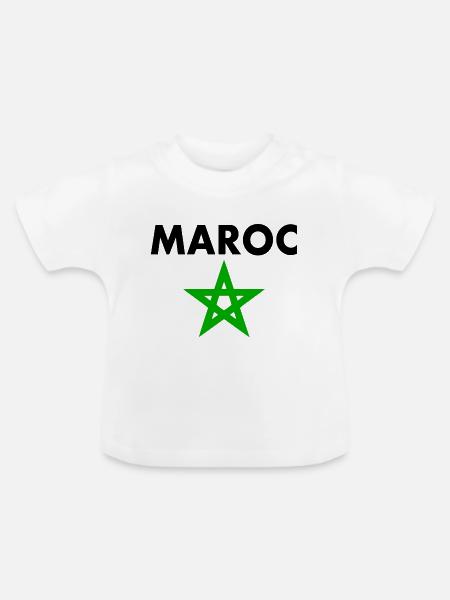 Marokko - Baby Bio-T-Shirt mit Rundhals - Weiß