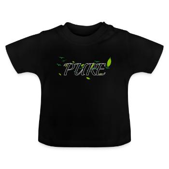 REINES BLK - Baby Bio-T-Shirt mit Rundhals - Schwarz - Vorne