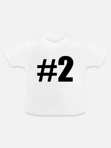 #2 - Baby Bio-T-Shirt mit Rundhals - Weiß
