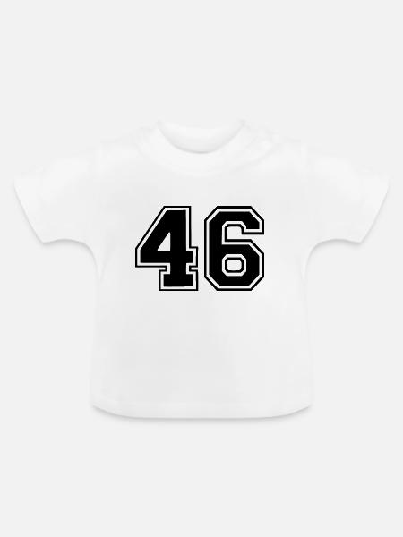46 - Baby Bio-T-Shirt mit Rundhals - Weiß