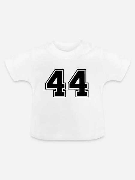 44 - Baby Bio-T-Shirt mit Rundhals - Weiß