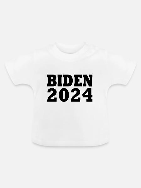 Joe biden 2024 - Baby Bio-T-Shirt mit Rundhals - Weiß