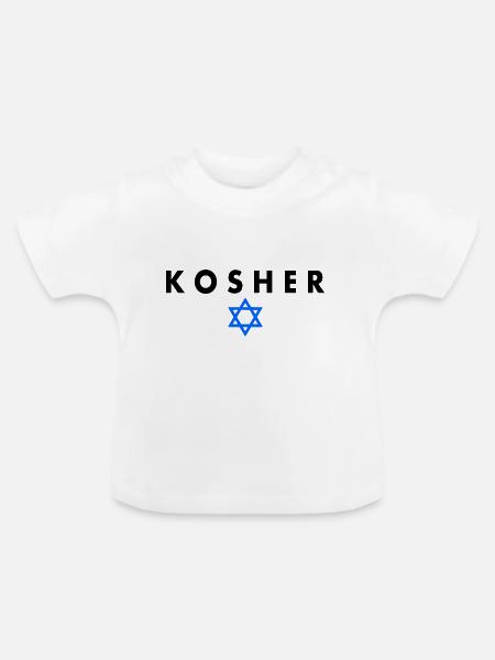 Kosher - Baby Bio-T-Shirt mit Rundhals - Weiß
